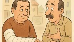 Vic: Zakaj imaš roko v mavcu?