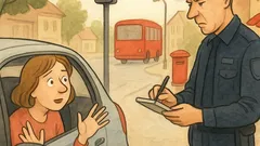 Vic: Policist ustavi voznico pri semaforju