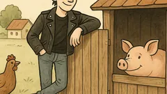 Vic: Kaj dela, naslonjena na svinjak?