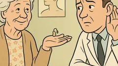 Vic: Stara gospa pri zdravniku o slušnem aparatu