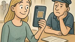 Vic: Zakaj blondinka nalepi znamko na telefon?